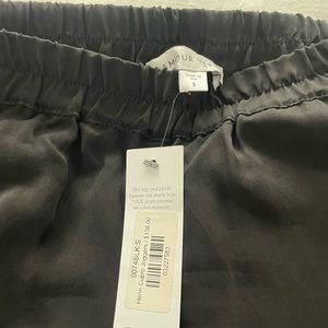 Amour Vert silk black joggers XS NWT